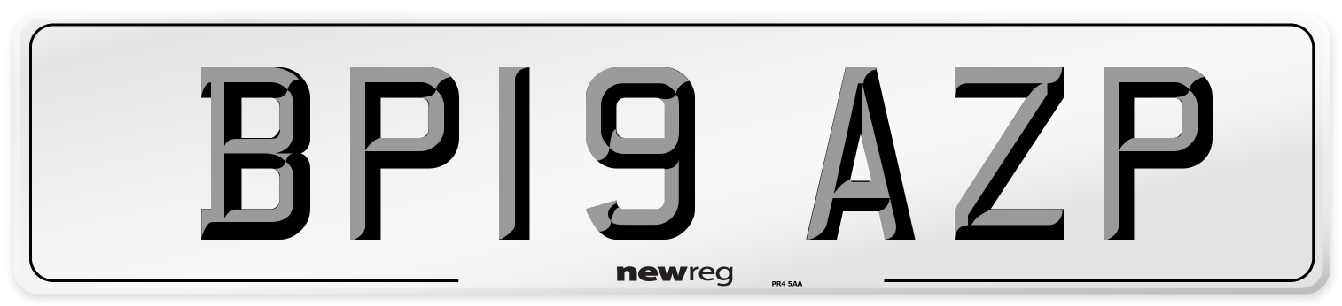 BP19 AZP Number Plate from New Reg